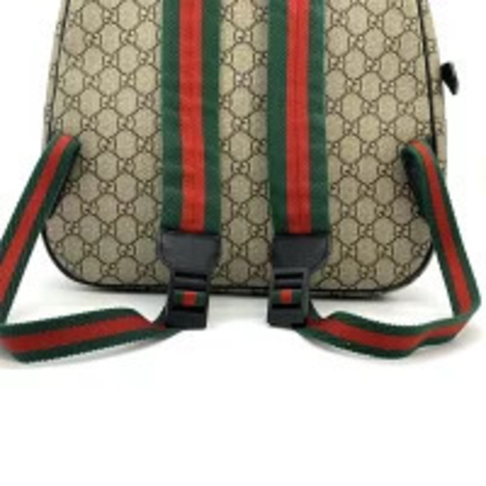 Gucci Backpack Daypack Punky Friend GG Supreme Canvas Sherry Brown - Picture 5 of 9
